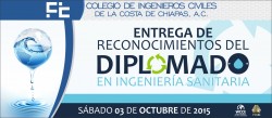 ENTREGA DE RECONOCIMIENTOS "INGENIERÍA SANITARIA"